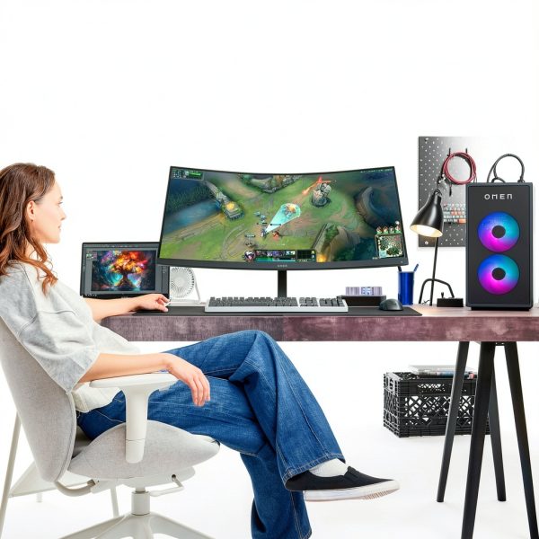 HP OMEN 34 WQHD Curved Gaming Monitor 180Hz AMD FreeSync-13