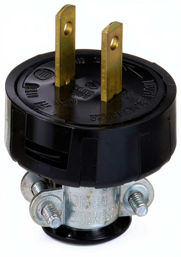 L10-48646-000 Plug 15A 125V NEMA 1-15 Type A Vinyl-0