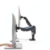 Pavo Dual Monitor Mount Gas Spring Arms USB Ports-3