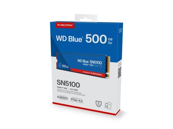 SanDisk WD Blue SN5100 SSD 500GB PCIe Gen 4 NVMe Internal-8