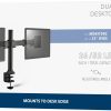 Insignia Dual Monitor Desk Mount Heavy Duty Adjustable-9