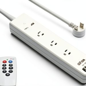 BN-LINK Remote Power Strip 3 Outlets 4 USB 100ft Range-0