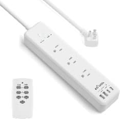 BN-LINK Remote Power Strip 3 Outlets 4 USB 100ft Range-0
