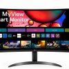 LG 34 Inch Smart Monitor Curved Display WebOS Streaming-0