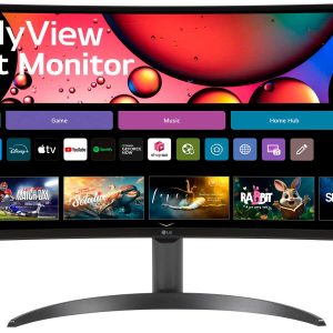 LG 34 Inch Smart Monitor Curved Display WebOS Streaming-0