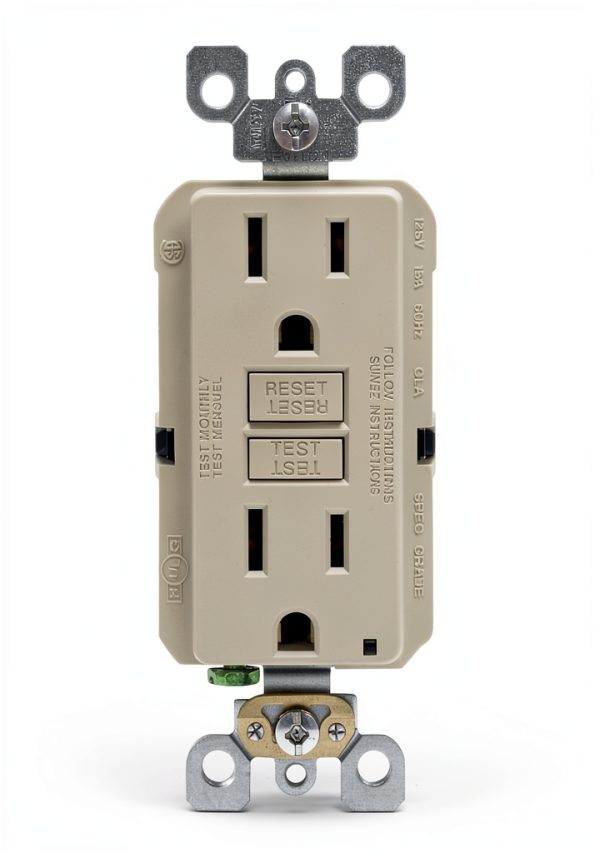 SmartlockPro Slim GFCI Receptacle Self Test Ground Fault-0