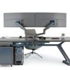 Pavo Dual Monitor Mount Gas Spring Arms USB Ports-9