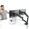 JTSA102 Gas Spring Dual Monitor Mount 32 Inch Screens-5