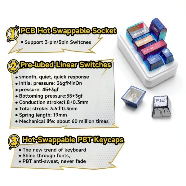 AULA F99 Wireless Mechanical Gaming Keyboard RGB Hot-1