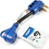 HQRP 50A to 30A RV Power Cord Heavy Duty Converter-0