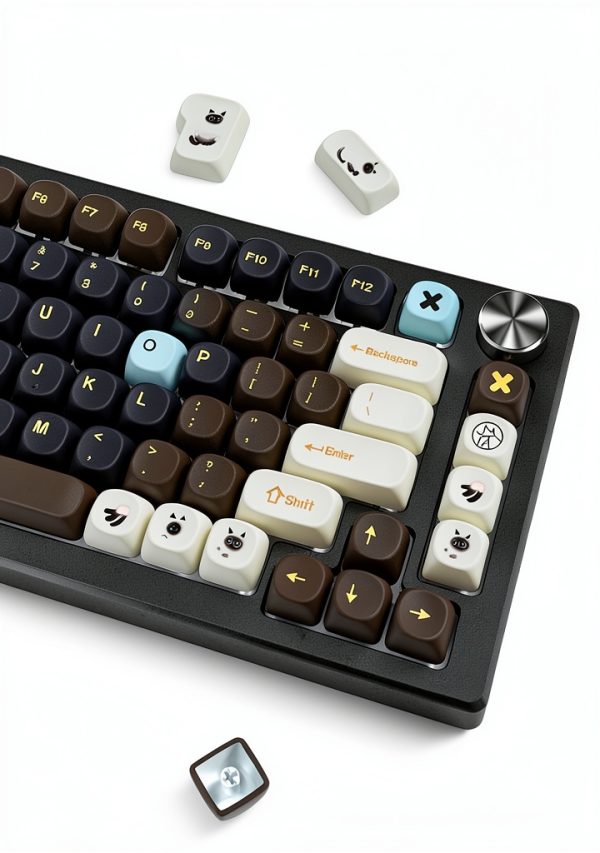 MOA Profile Keycap Set 130 Keys Dye Sub PBT Mechanical-4