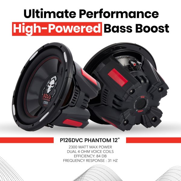 BOSS Audio Phantom 12 Subwoofer 2300W Car Audio-1