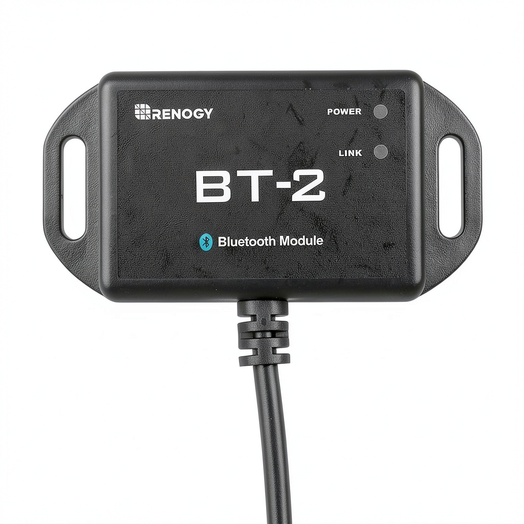 Renogy BT-2 Bluetooth Module connected to a solar charge controller