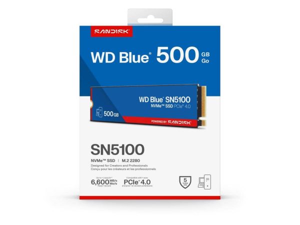 SanDisk WD Blue SN5100 SSD 500GB PCIe Gen 4 NVMe Internal-5