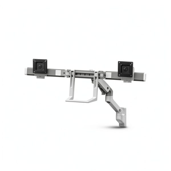 Ergotron HX Wall Mount Dual Monitor Arm 32 Inch Adjustable-0