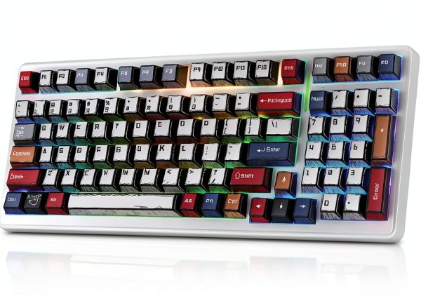 AULA F99 Wireless Mechanical Gaming Keyboard RGB Hot-0