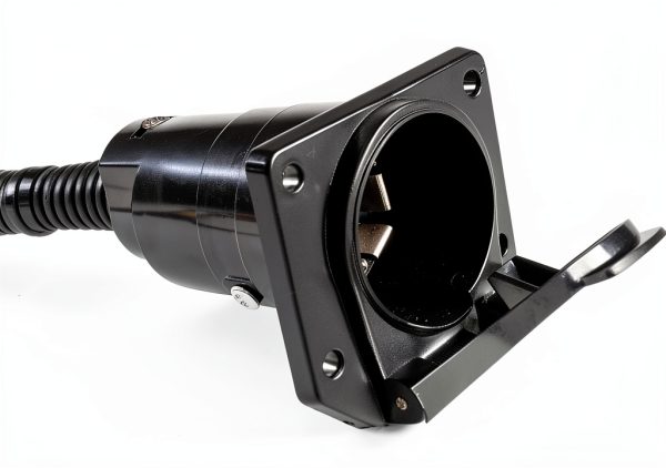 HQRP 7 Way RV Trailer Light Connector Socket Wiring-7