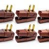 Leviton Easy Wire Angle Plug Nongrounding 6 Pack-0