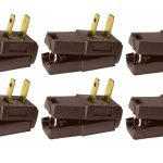Leviton Easy Wire Angle Plug Nongrounding 6 Pack-0
