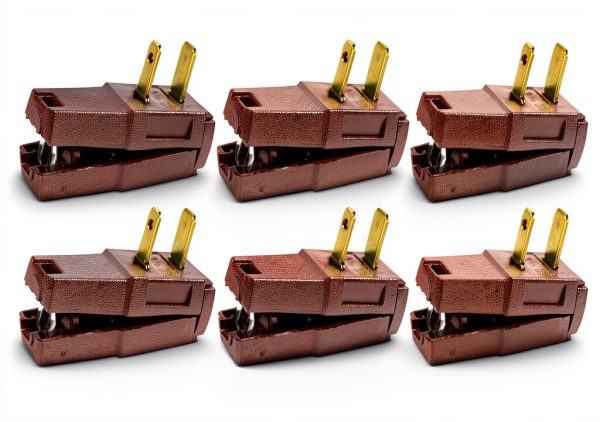 Leviton Easy Wire Angle Plug Nongrounding 6 Pack-0