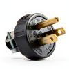 48648 Grounding Plug Brass Blades Vinyl Housing Electrical-0
