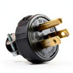 48648 Grounding Plug Brass Blades Vinyl Housing Electrical-0