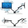 Pavo Dual Monitor Mount Ergonomic Desk Stand for Work-5