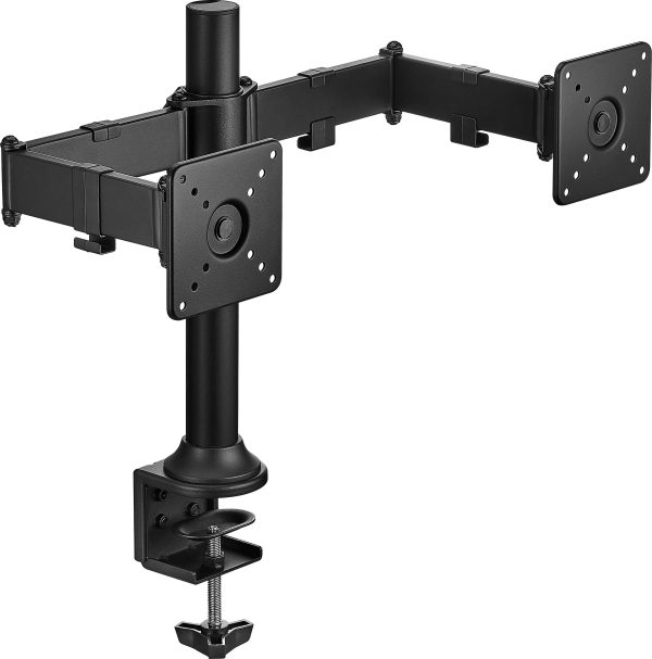 Insignia Dual Monitor Desk Mount Heavy Duty Adjustable-6