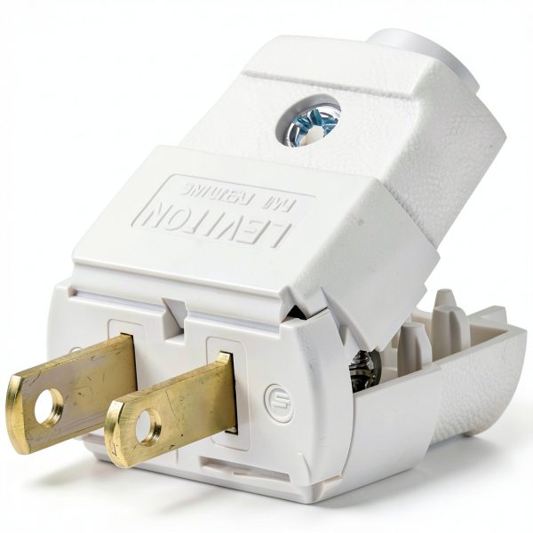 Leviton 101-2WP Polarized Plug 15A 125V Thermoplastic-2