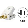 Leviton 101-2WP Polarized Plug 15A 125V Thermoplastic-4