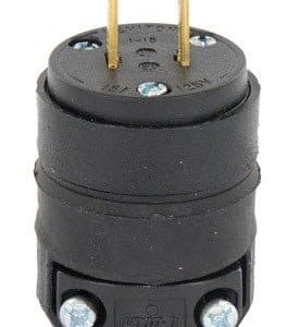 Rubber Straight Blade Plug NEMA 1-15P CSA UL Listed-0