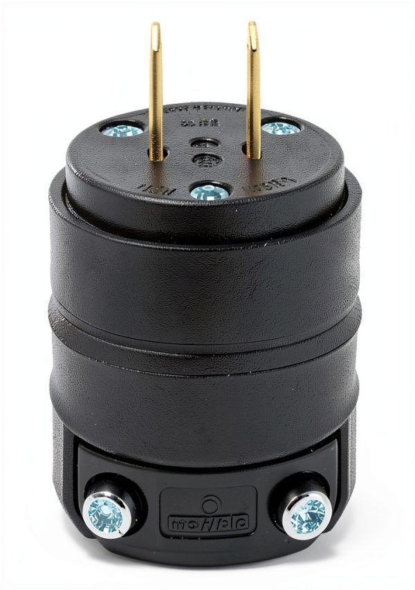 Rubber Straight Blade Plug NEMA 1-15P CSA UL Listed-0