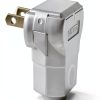 Leviton Angle Plug Residential Grade Brass Nylon-0