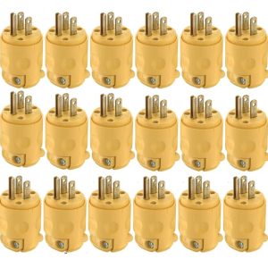 PVC Hinged Plug NEMA 5-15P Replacement for Tools Extension-0