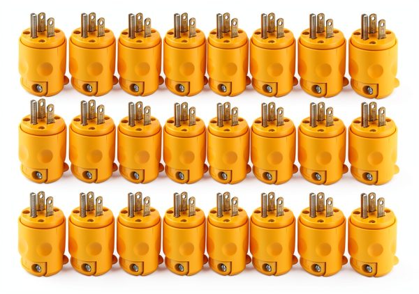 PVC Hinged Plug NEMA 5-15P Replacement for Tools Extension-0