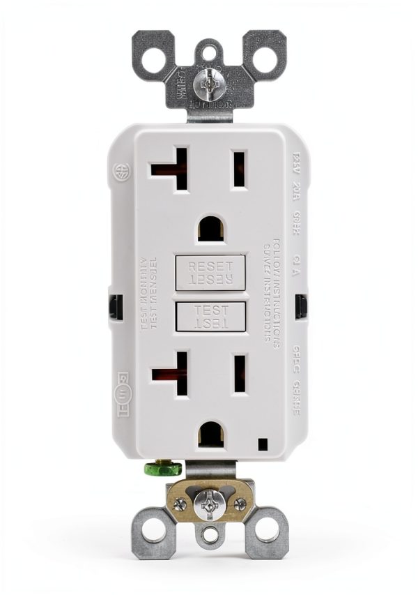 SmartlockPro Slim GFCI Receptacle Self Test Ground Fault-0