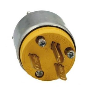 Leviton Armored Grounding Plug Commercial Grade NEMA 6-15P-0