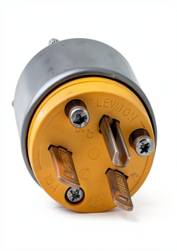 Leviton Armored Grounding Plug Commercial Grade NEMA 6-15P-0