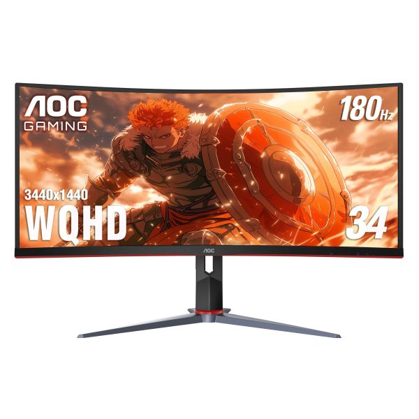 AOC CU34G2XP 34 Curved Gaming Monitor 180Hz WQHD-0