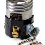 Leviton Medium Base Pull Chain Lampholder Indoor Metal-0