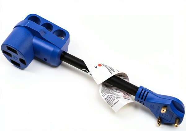 HQRP RV Power Cord 30A to 50A Adapter Copper Wiring Grip-4
