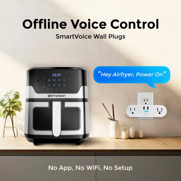 Emerson SmartVoice Wall Plug Offline Voice Control USB-7