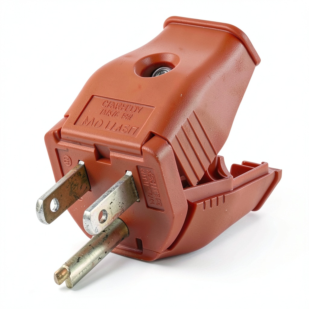 'Model 003-3W101-0OR grounding plug with brass components'