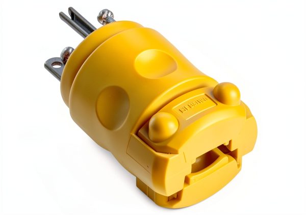 620PV 20A 250V Grounding Straight Plug Heavy Duty PVC-1