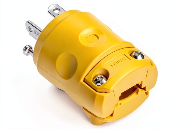 620PV 20A 250V Grounding Straight Plug Heavy Duty PVC-0