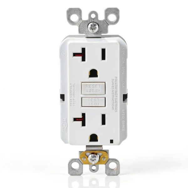 SmartlockPro Slim GFCI Receptacle Self Test Ground Fault-1