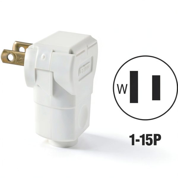 Leviton Angle Plug Residential Grade Brass Nylon-2