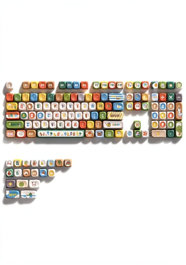 Womier PBT MOA Profile Keycaps Dye Sublimation 131 Keys-2