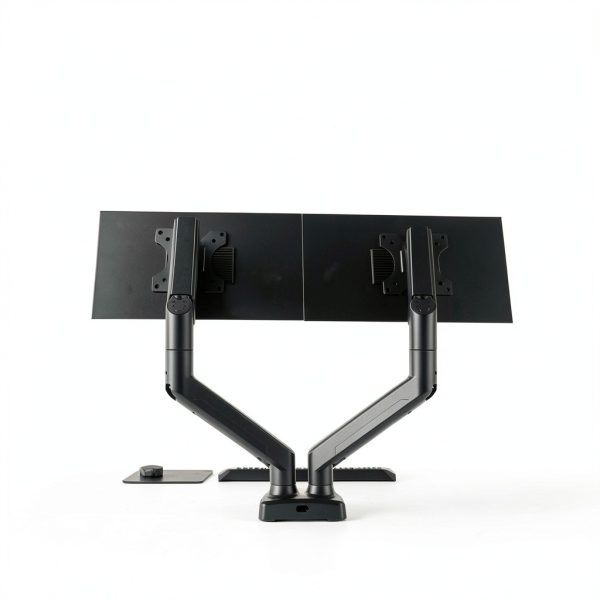 HNDS38B Dual Monitor Desk Mount Gas Spring Arms Adjustable-4