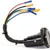 HQRP 7 Way RV Trailer Light Connector Socket Wiring-0